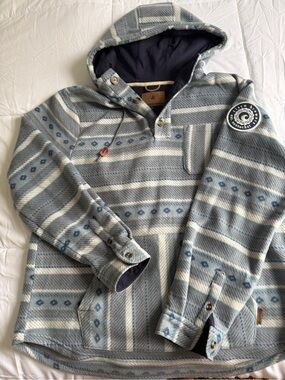 Cisco Brewers Nantucket Levitate Men's Hooded Aztec-Stripe Pullover